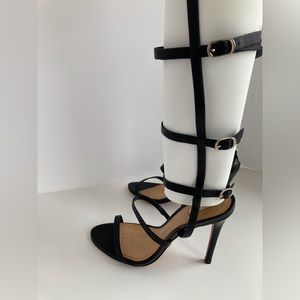 SCHUTZ Gladiator High-Heel Sandal Women’s Size 7.5 US Black